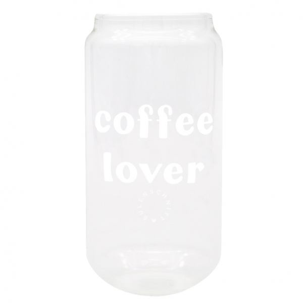 Hohes Trinkglas Coffee Lover von Eulenschnitt